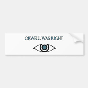 Orwellは右でした バンパーステッカー
