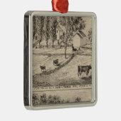 Orwellヴァーモントの標準的な農場 メタルオーナメント (右)