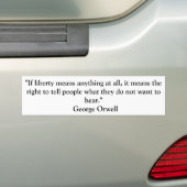 ORWELL バンパーステッカー (車上)