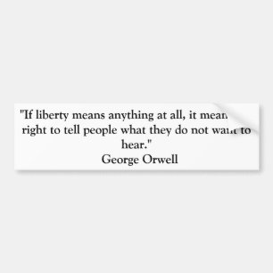 ORWELL バンパーステッカー