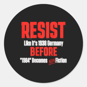 Orwell 1984がNon Fiになる前の1938のように抵抗する ラウンドシール