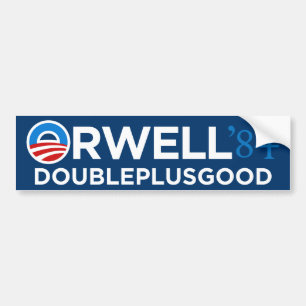 Orwell 1984のバンパーステッカー バンパーステッカー