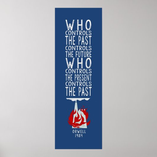 Orwell 1984暗い背景のための制御 ポスター (正面)
