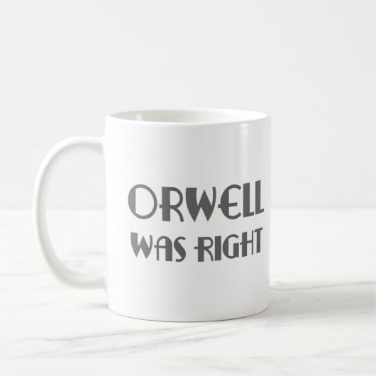 orwell was right コーヒーマグカップ (左)