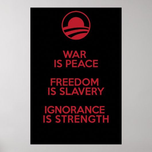 Orwellian / Obamian definitions ポスター (正面)