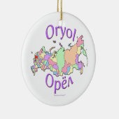 Oryolロシアの地図のオーナメント セラミックオーナメント (右)