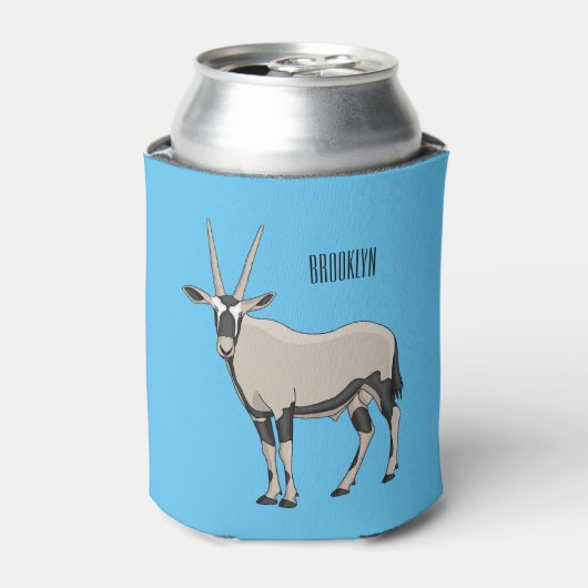 Oryx cartoon illustration 缶クーラー (缶正面)