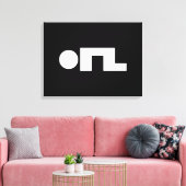 ORZ絵文字Kaomoji Emoji キャンバスプリント (インサイチュ (リビング))