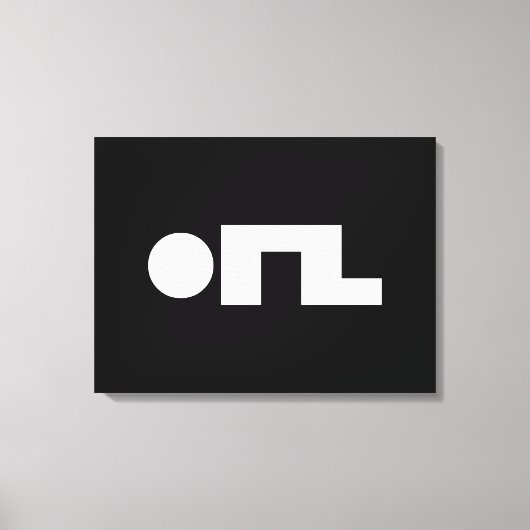 ORZ絵文字Kaomoji Emoji キャンバスプリント (正面)