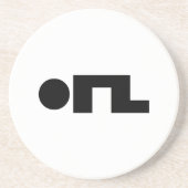 ORZ絵文字Kaomoji Emoji コースター (正面)
