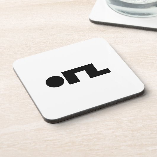 ORZ絵文字Kaomoji Emoji コースター (左側)