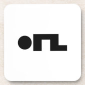 ORZ絵文字Kaomoji Emoji コースター (正面)