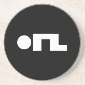 ORZ絵文字Kaomoji Emoji コースター (正面)