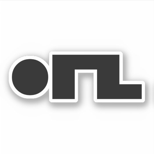 ORZ絵文字Kaomoji Emoji シール (正面)