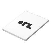 ORZ絵文字Kaomoji Emoji ノートパッド (回転)