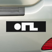 ORZ絵文字Kaomoji Emoji バンパーステッカー (車上)