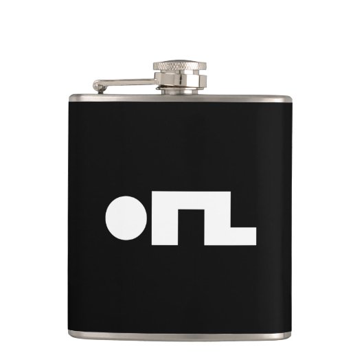 ORZ絵文字Kaomoji Emoji フラスク (正面)