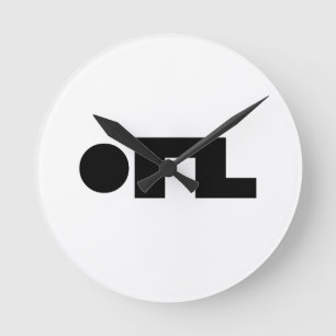 ORZ絵文字Kaomoji Emoji ラウンド壁時計