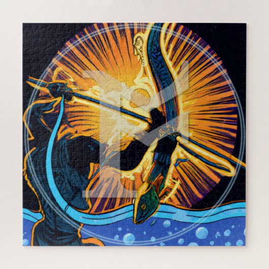 OSルーネアートパズル |アングロサクソンバイキングルーンᚩ ジグソーパズル (横)