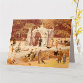 Os Avestruzes de Ponte de Lima / The Ostriches カード (黄色い花)