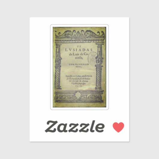 Os Lusiadasのタイトルページ – 1572 ed シール (シート)
