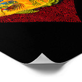 Os Valentines Day Fish Love Fingerprint  ポスター (角)