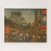 Osaka – Bustling Castle Town and Gourmet Street ジグソーパズル (横)
