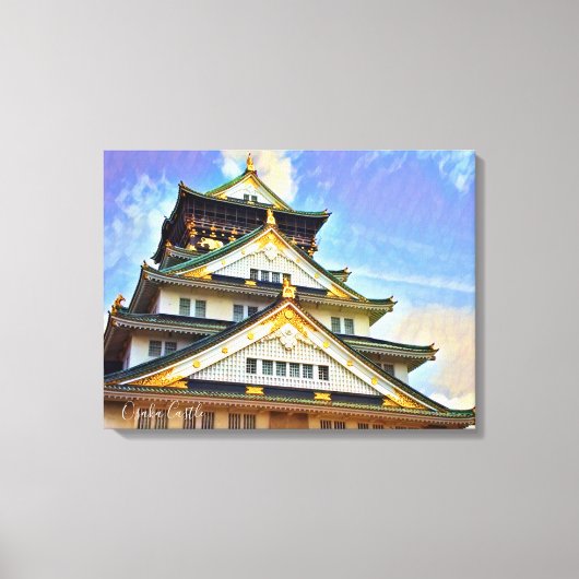 Osaka Castle (Blue sky ver.) キャンバスプリント (正面)