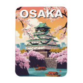 Osaka Castle Japan マグネット (縦)