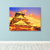 Osaka Castle (Sunset ver.) [Premium Canvas] キャンバスプリント (インサイチュ (ウッドフロア))