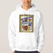 OSAKA central map Piet Mondrian style パーカ (正面)