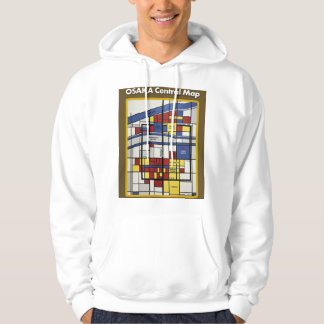 OSAKA central map Piet Mondrian style パーカ