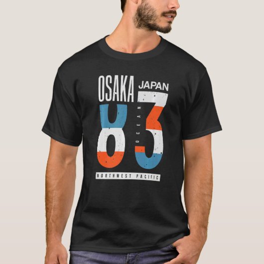 Osaka Japan 83 Ocean North West Pacific   Tシャツ (正面)
