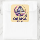 Osaka Japan Cherry Blossoms スクエアシール (バッグ)