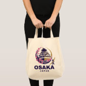 Osaka Japan Cherry Blossoms トートバッグ (正面(商品))
