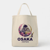 Osaka Japan Cherry Blossoms トートバッグ (裏面)