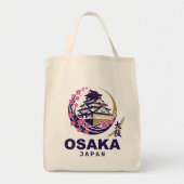 Osaka Japan Cherry Blossoms トートバッグ (正面)