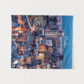 Osaka, Japan cityscape タペストリー (正面(横))