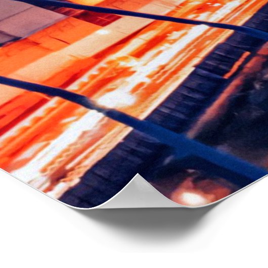 Osaka, Japan cityscape ポスター (角)