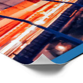 Osaka Japan cityscape photograph ポスター (角)