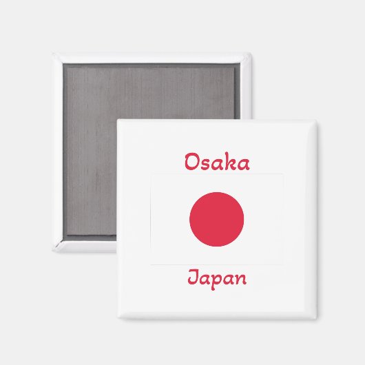Osaka Japan Flag  マグネット (正面/裏面)