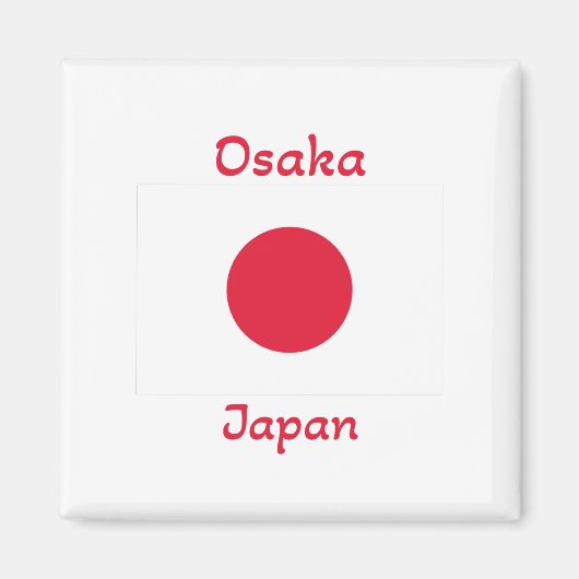 Osaka Japan Flag  マグネット (正面)