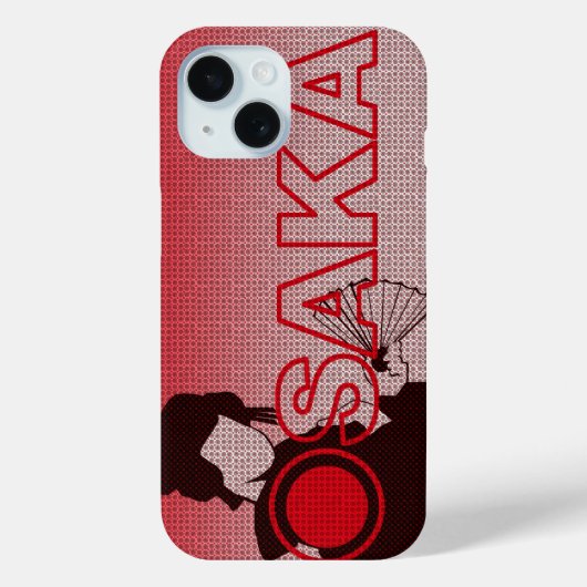 Osaka Japan Geisha iPhone Case  Case-Mate iPhoneケース (裏面)