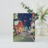 Osaka Neonstraße bei Nacht Urban Japan ポストカード (スタンド正面)