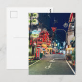 Osaka Neonstraße bei Nacht Urban Japan ポストカード (正面/裏面)