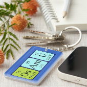 Osamu周期表名キーリング キーホルダー (正面右)