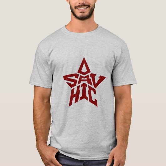 OSAVICH スターTシャツ (カッコいい) Tシャツ (正面)