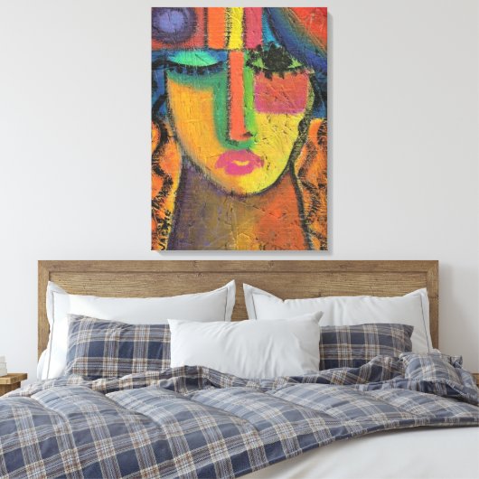 OSBで頼抽象芸術ア絵画クリルを使用しない キャンバスプリント (インサイチュ (寝室))