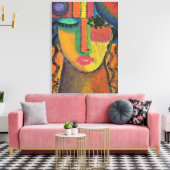 OSBで頼抽象芸術ア絵画クリルを使用しない キャンバスプリント (インサイチュ (リビング))