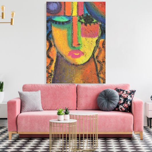 OSBで頼抽象芸術ア絵画クリルを使用しない キャンバスプリント (インサイチュ (リビング))